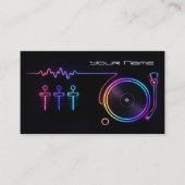 Modern Neon DJ  Business Card 名刺 (正面)