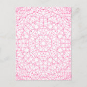Modern Neon Pink Art Postcard – Customizable ポストカード (正面)