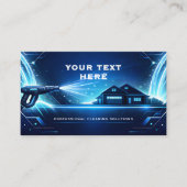 Modern Neon Streams Residential Pressure Washing 名刺 (正面)