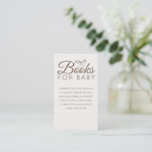 Modern Neutral Cafe Baby Shower エンクロージャーカード (スタンド正面)