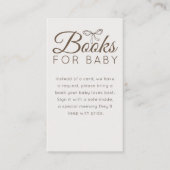 Modern Neutral Cafe Baby Shower エンクロージャーカード (正面)