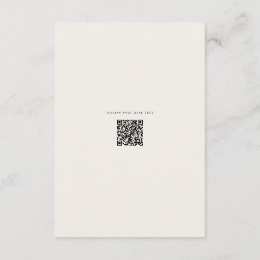 Modern Neutral Cat Grooming Business Insert |  サンキューカード (裏面)