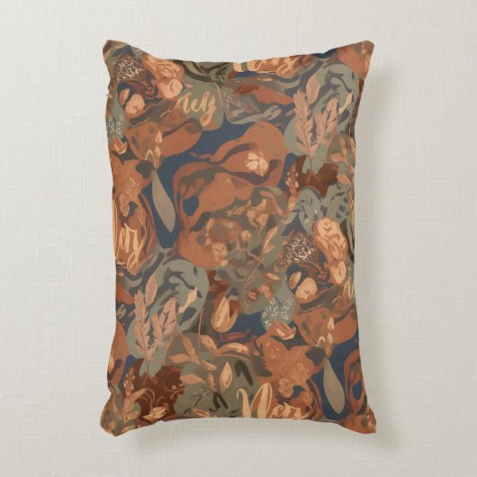 Modern Neutral Checkerboard Pattern | Trendy Home  アクセントクッション (正面(垂直))