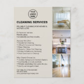 Modern Neutral Cleaning Services Photo Logo チラシ (正面)