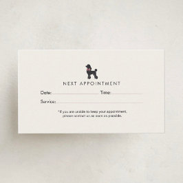 Modern Neutral Dog Groomer Appointment | Editable  予約カード