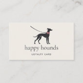 Modern Neutral Dog Walker | Dog Walking ロイヤリティカード (正面)