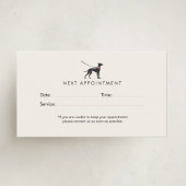 Modern Neutral Dog Walker | Minimalist Dog Walking 予約カード