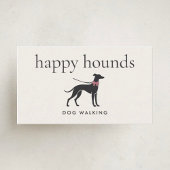 Modern Neutral Dog Walker | Minimalist Dog Walking 名刺