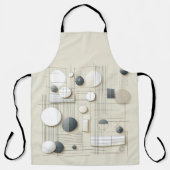 Modern Neutral Geometry エプロン (正面)