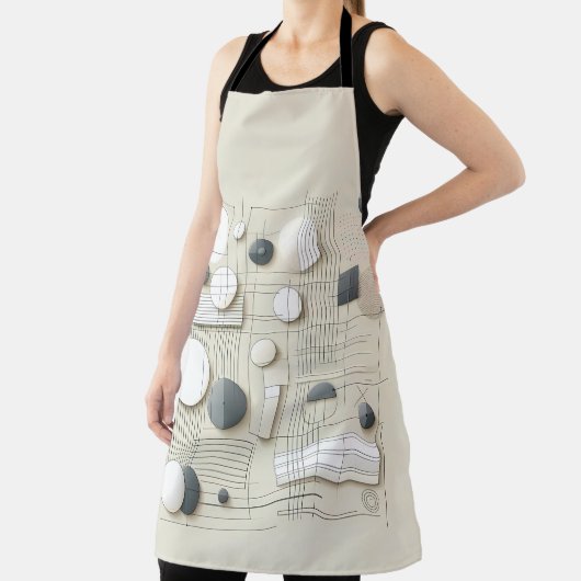 Modern Neutral Geometry エプロン (インサイチュ)