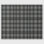 Modern Neutral Gingham Check Tartan Pattern ラッピングペーパー (フラット)