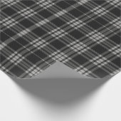 Modern Neutral Gingham Check Tartan Pattern ラッピングペーパー (角)
