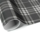 Modern Neutral Gingham Check Tartan Pattern ラッピングペーパー (ロールコーナー)