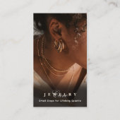 Modern Neutral Gold Jewelry Card Insert Card エンクロージャーカード (正面)