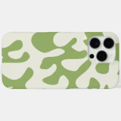 Modern Neutral Green Wavy Blob Design Case-Mate iPhoneケース (裏面 (横))