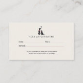 Modern Neutral Pet Sitter Appointment | Editable 予約カード (正面)