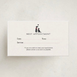 Modern Neutral Pet Sitter Appointment | Editable 予約カード