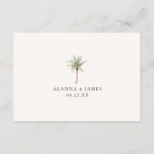 Modern Neutral QR Code Wedding Details & RSVP エンクロージャーカード (裏面)