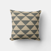 Modern Neutral Scandinavian Pattern Throw Pillow クッション (正面)