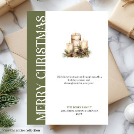 Modern Neutral Tones Christmas Greeting Card シーズンカード