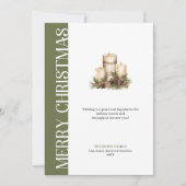 Modern Neutral Tones Christmas Greeting Card シーズンカード (正面)