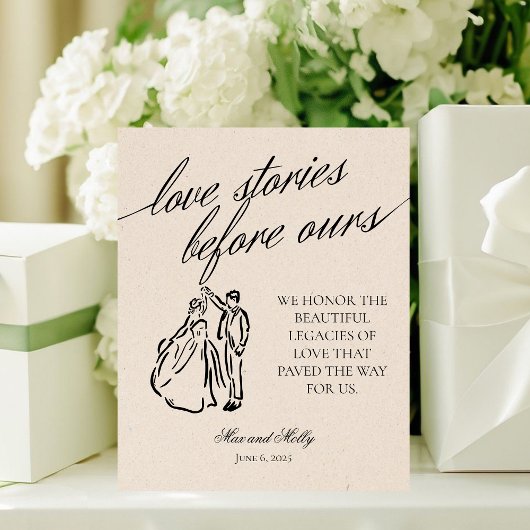 Modern Neutral Wedding Family Generation Heritage 台座サイン