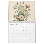 modern new year 2026 wall calendar カレンダー (2月 2027)