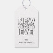 Modern New Year’s Eve Party  ギフトタグ (裏面)