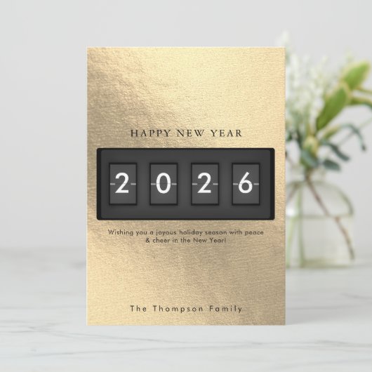 Modern New Year Simple Countdown Gold (スタンド正面)