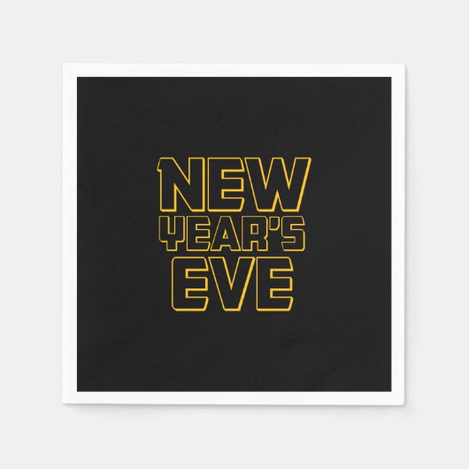 Modern New Year's Eve Party スタンダードカクテルナプキン (正面)