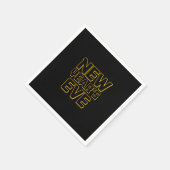 Modern New Year's Eve Party スタンダードカクテルナプキン (角)