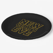 Modern New Year's Eve Party  ペーパープレート (アングル)