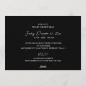 Modern New Year's Eve Party 招待状 (裏面)