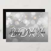 Modern New Year's Eve Party 招待状 (正面/裏面)