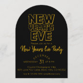 Modern New Year's Eve Party  招待状 (正面)