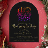 Modern New Year's Eve Party 招待状