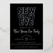 Modern New Year's Eve Party  箔シーズンカード (正面)