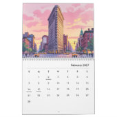 Modern New York USA  カレンダー (2月 2027)