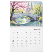 Modern New York USA  カレンダー (3月 2027)