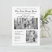 Modern Newspaper Moving Announcement 招待状 (スタンド正面)