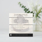 Modern No-Bake Oreo Cheesecake Recipe Card (スタンド正面)