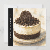 Modern No-Bake Oreo Cheesecake Recipe Card (裏面)