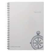 Modern Nocturnal Scholar Aesthetic ノートブック (正面)