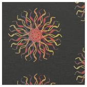 Modern & Non-traditional Mandala in Multicolored ファブリック (クローズアップ)