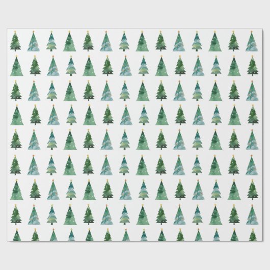 Modern Nordic Holiday Paper ラッピングペーパー (フラット)