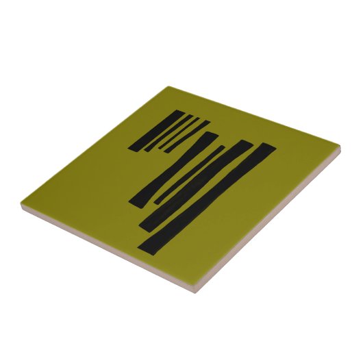 Modern Nordic Timber Abstract Ceramic Tile タイル (側面)