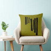 Modern Nordic Timber Abstract Throw Pillow クッション (椅子)