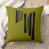 Modern Nordic Timber Abstract Throw Pillow クッション (ブランケット)