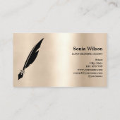 Modern  Notary Loan Signing Agent Typography 名刺 (裏面)