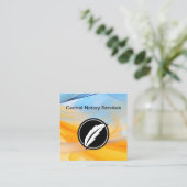 Modern Notary Public Unique Business Cards スクエア名刺 (スタンド正面)
